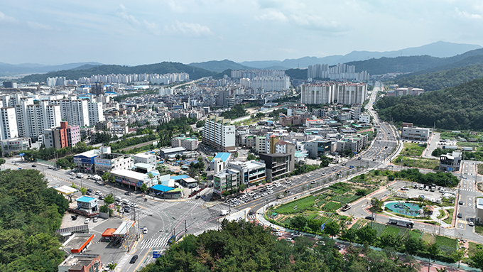 구미시 사곡오거리.